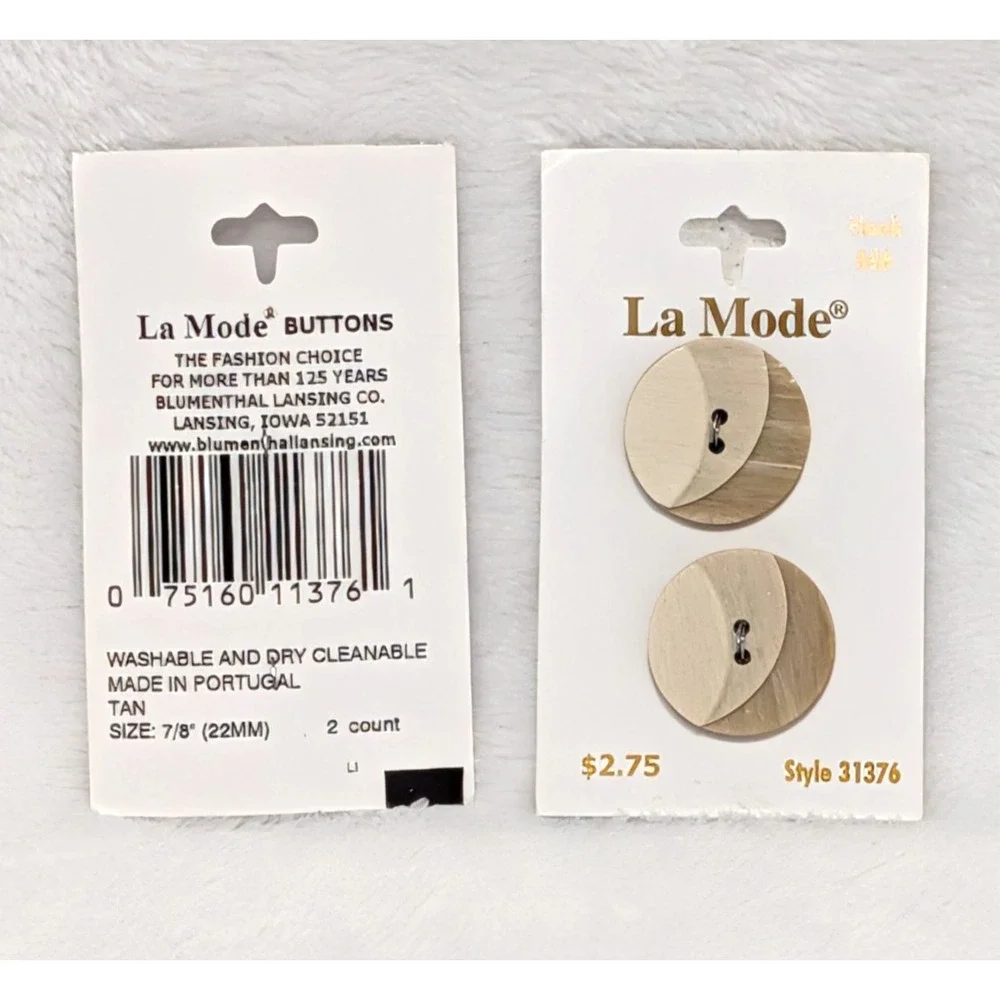 La Mode Buttons Lot 16pc Gold Iridescent & Layered Concentric Sewing Craft VTG